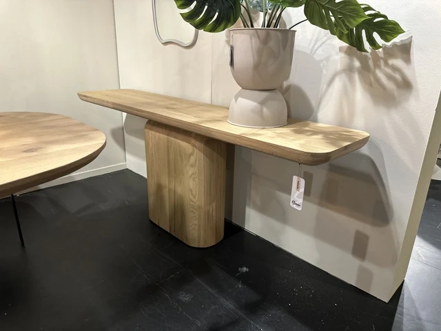 Esstisch rund Farbe Eiche-Natur, Naturholz Tisch rund, Durchmesser 130 cm