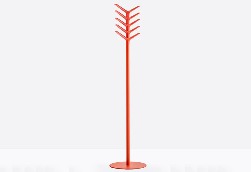 Garderobe orange-rot , Garderobenständer orange-rot Standgarderobe orange-rot , Höhe 173 cm