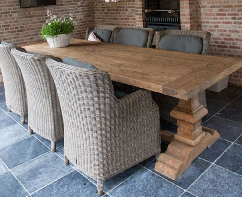 Esstisch Massivholz, Klostertisch Holz, Länge 240 cm