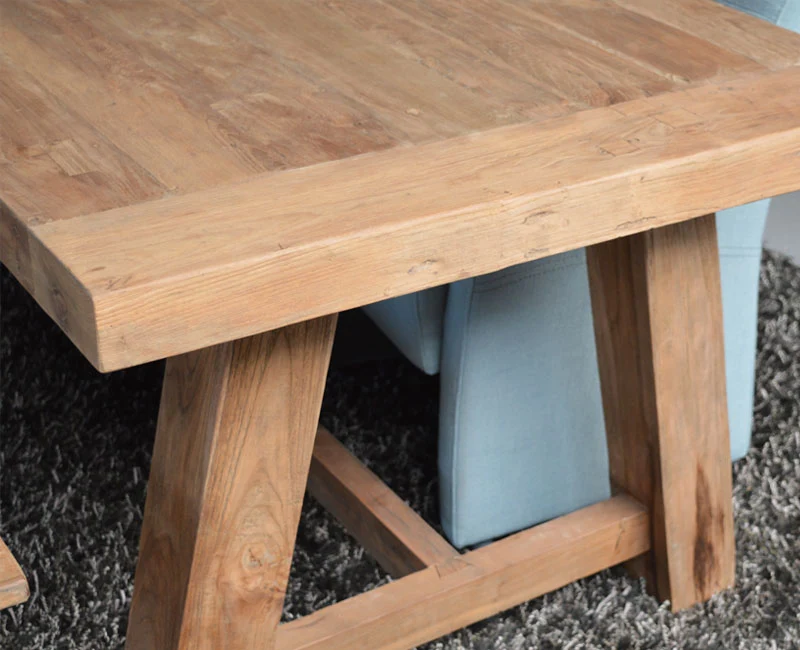 Esstisch Massivholz, Tisch Holz Landhausstil, Länge 220 cm