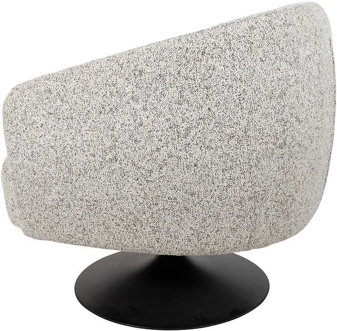 Sessel drehbar Natur-grau, drehbarer Sessel gepolstert