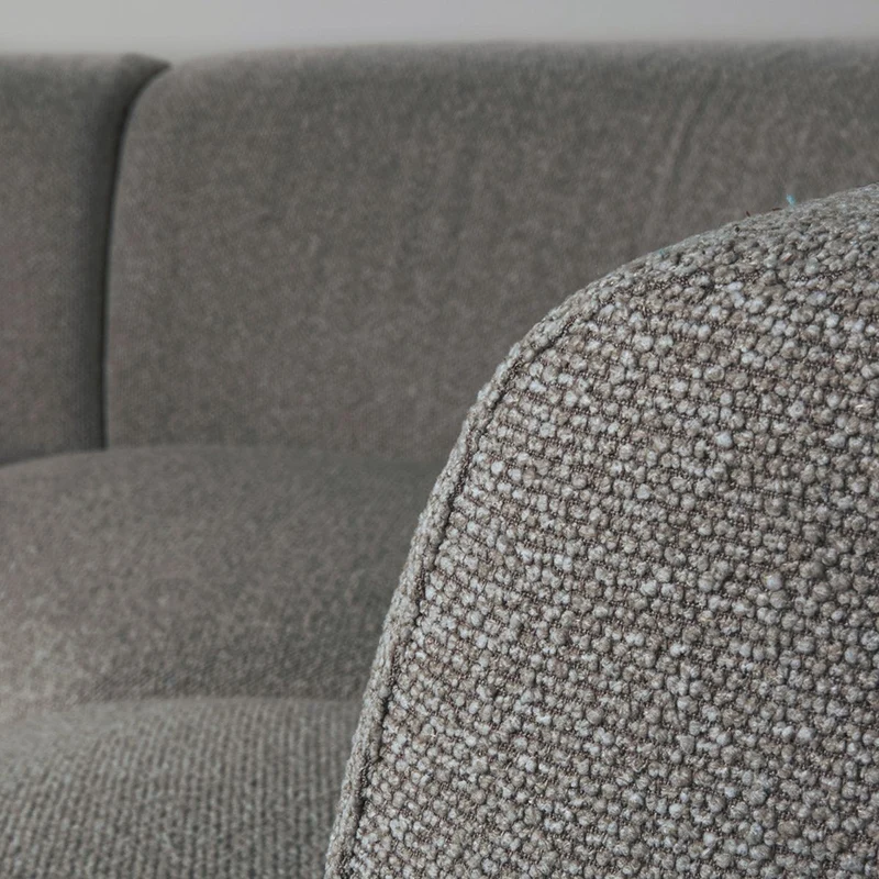 Sofa halbrund grau, rundes Sofa modern, Lounge-Sofa halbrund, Breite 350 cm