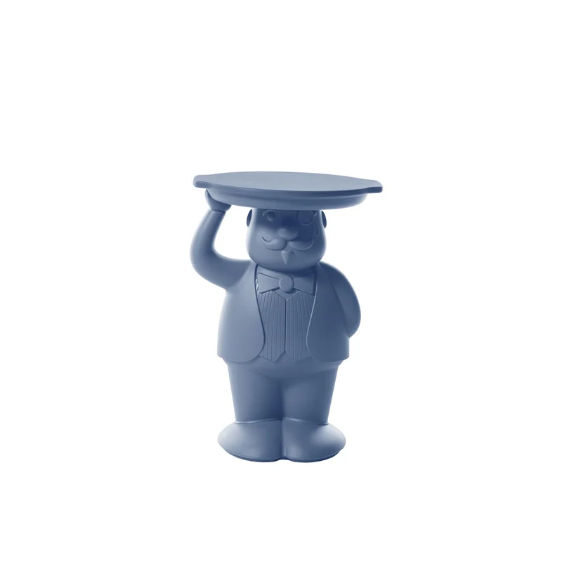 Garten-Beistelltisch blau, Beistelltisch blau Kunststoff, Höhe 60 cm