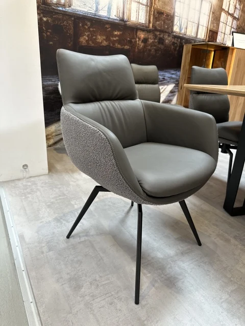 Stuhl grau drehbar, Esszimmerstuhl drehbar grau