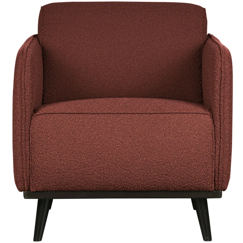 Sessel bordeaux Bouclé, Sessel modern Bouclé