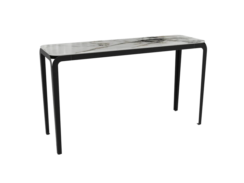 Konsole weiß-grau Keramik, Wandtisch Keramik, Konsole mir Keramikplatte, Breite 120 cm