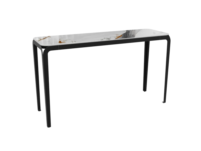 Konsole weiß Keramik, Wandtisch Keramik, Konsole mir Keramikplatte, Breite 120 cm
