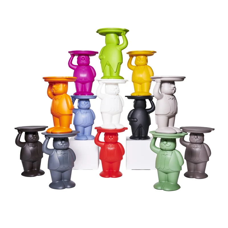 Garten-Beistelltisch blau, Beistelltisch blau Kunststoff, Höhe 60 cm
