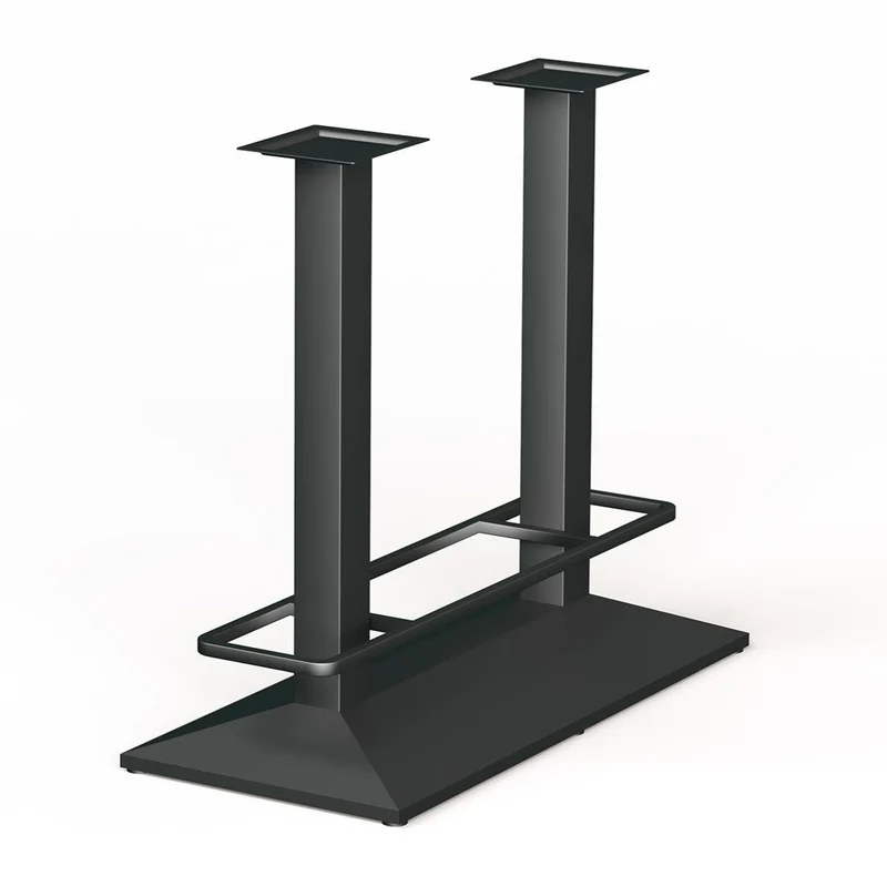 Bartischgestell schwarz, Tischgestell für eine Bartisch schwarz, Breite 100 cm