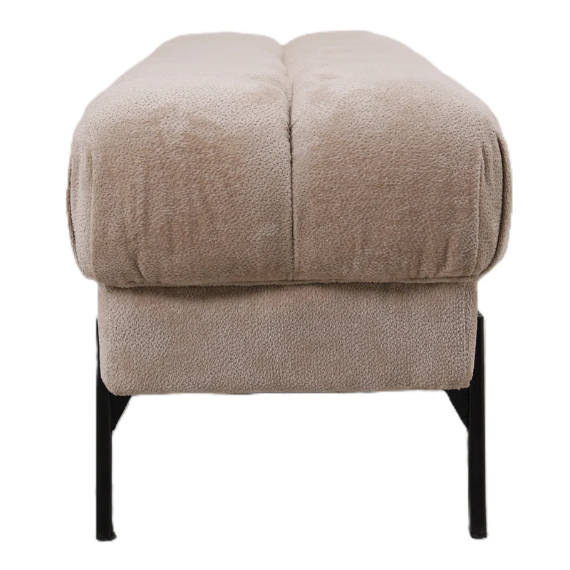 Sitzbank gepoltert Farbe creme, Sitzbank Textil creme, Länge 160 cm