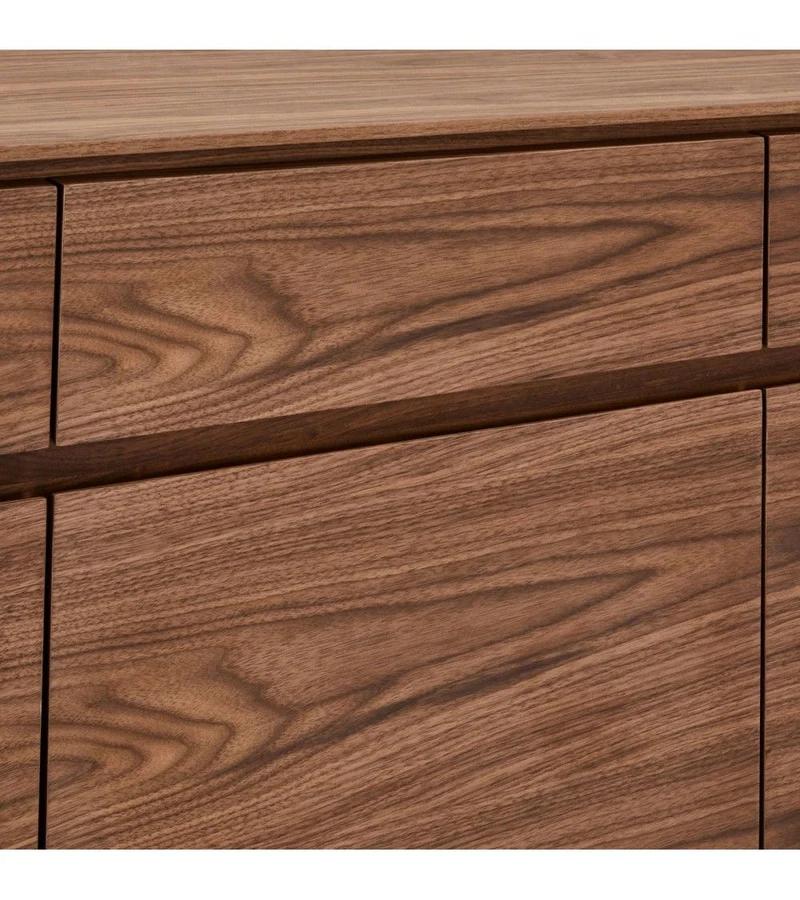 Sideboard braun-Walnuss, Anrichte braun, Breite 155 cm