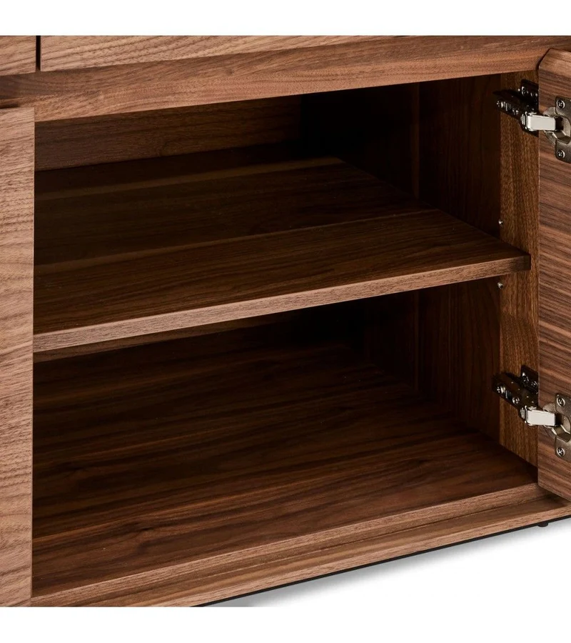 Sideboard braun-Walnuss, Anrichte braun, Breite 155 cm