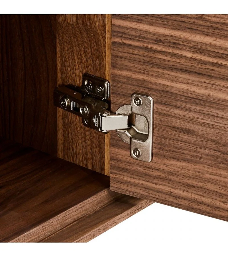Sideboard braun-Walnuss, Anrichte braun, Breite 155 cm