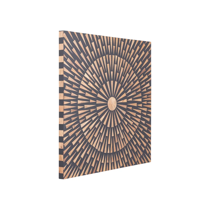 Wandpanel braun-schwarz, Wandbild Natur-braun schwarz, Breite 60 cm