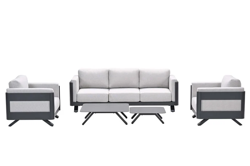 Gartensofa anthrazit 5-teilig
