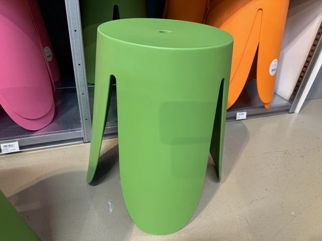 Hocker grün Kunststoff, stapelbarer Hocker grün