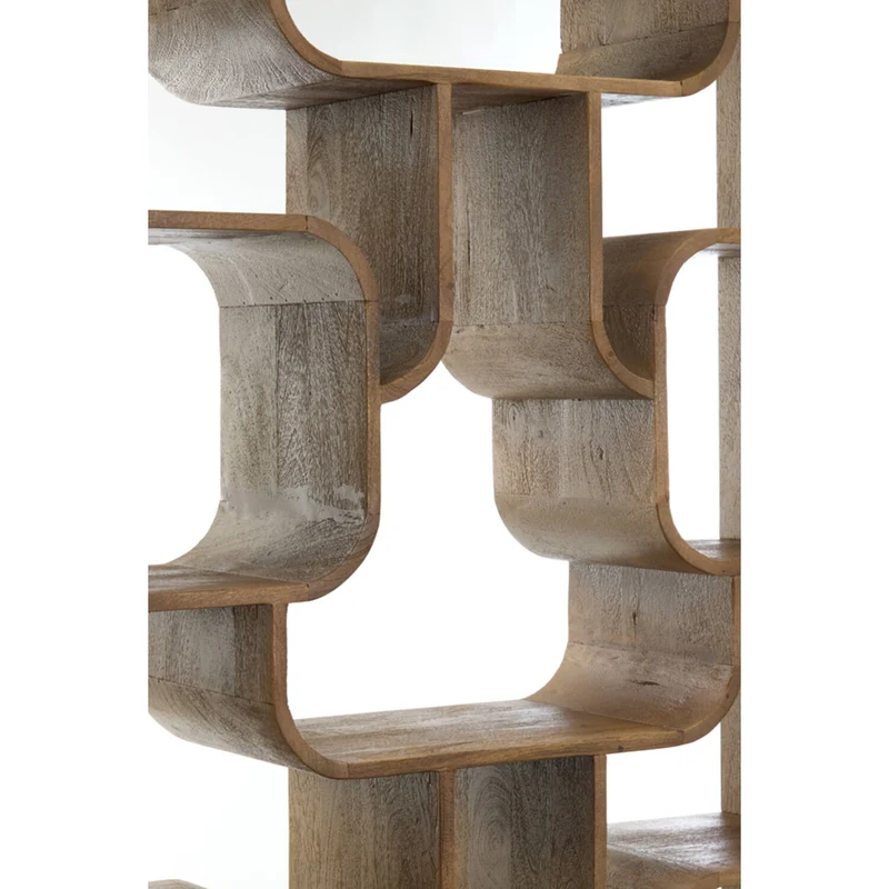 Regal braun Holz, Holzregal braun, Breite 100 cm