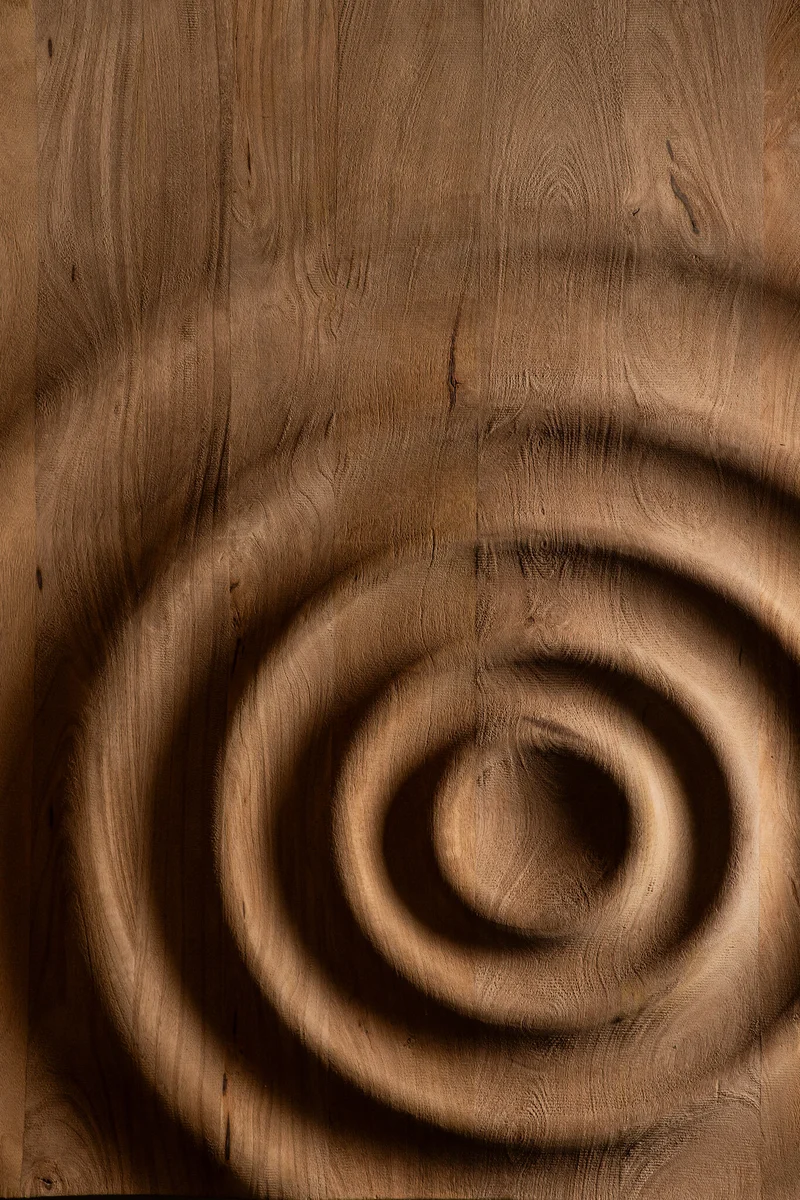 Wandpanel Naturholz, Wandbild Farbe Naturell, Maße 100x130 cm