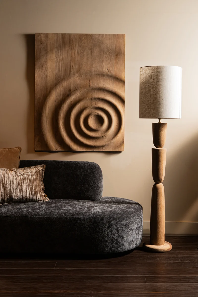 Wandpanel Naturholz, Wandbild Farbe Naturell, Maße 100x130 cm
