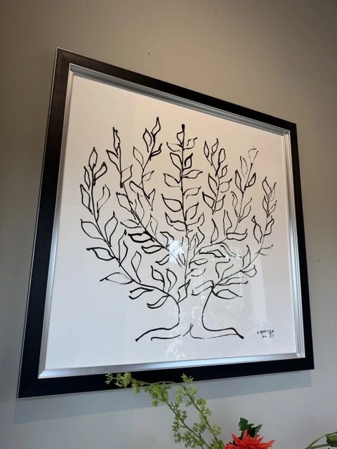 Wandbild schwarz-weiß-Silber, Bild schwarz-weiß, Maße 100x100 cm