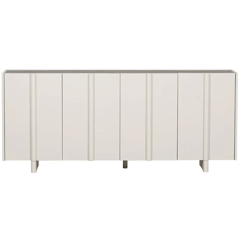 Sideboard Holz, Sideboard grau-weiß, Breite 200 cm