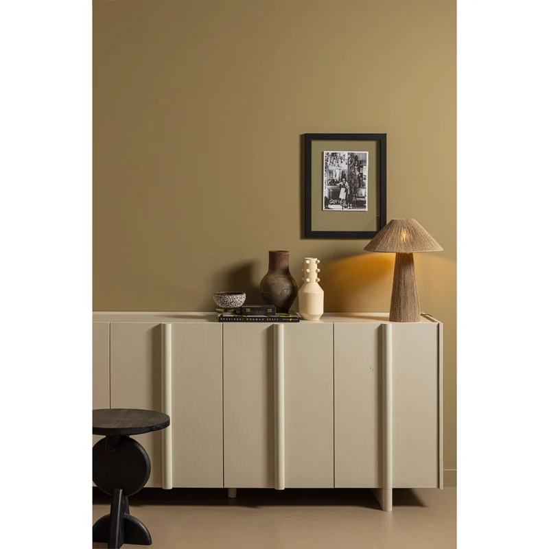 Sideboard Holz, Sideboard grau-weiß, Breite 200 cm