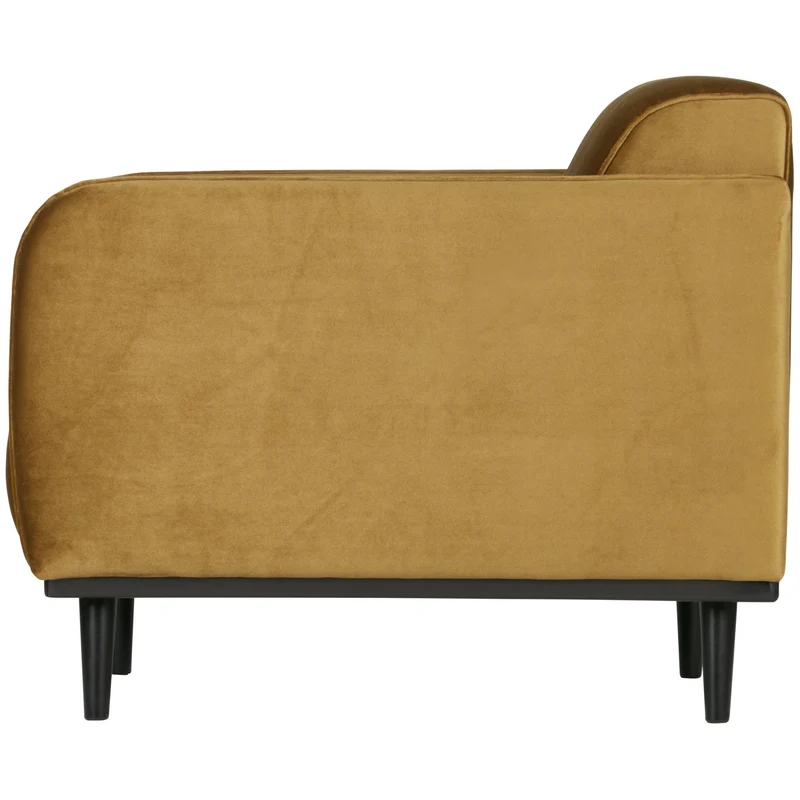 Sessel gelb Samt-Stoff, Sessel modern gelb
