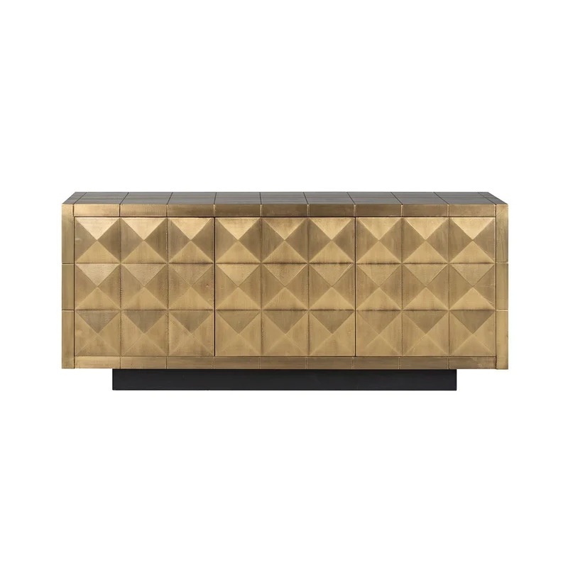 Sideboard Gold, Anrichte Gold antik, Breite 180 cm