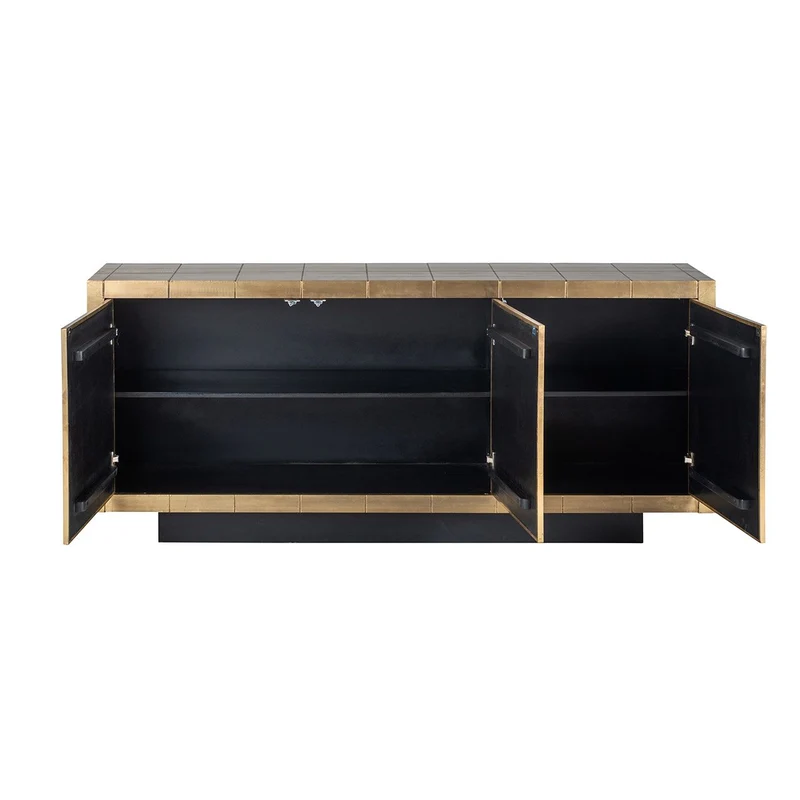 Sideboard Gold, Anrichte Gold antik, Breite 180 cm