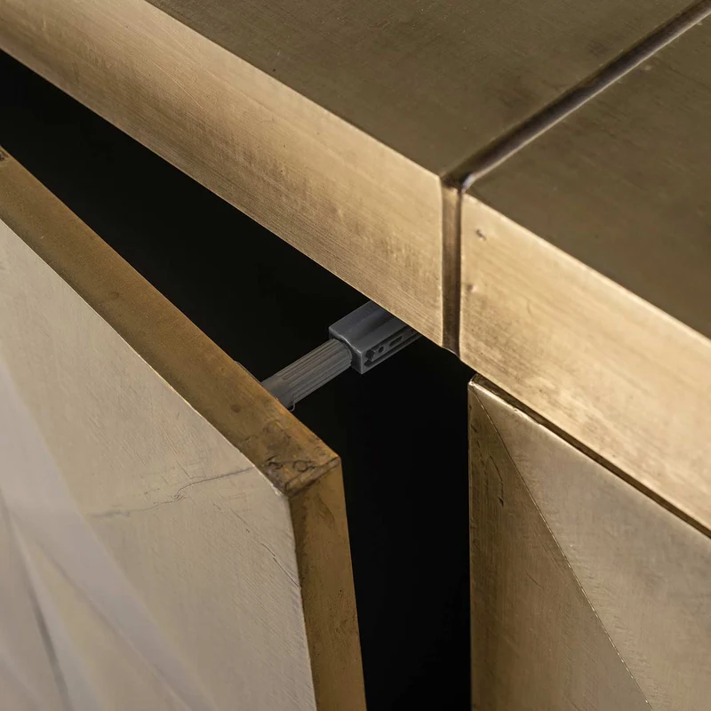 Sideboard Gold, Anrichte Gold antik, Breite 180 cm
