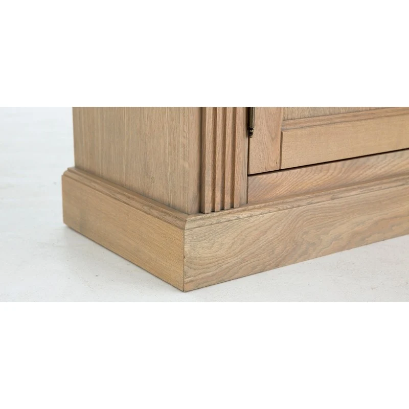 Bücherschrank Eiche-Natur, Wohnzimmerschrank mit einer Schublade, Breite 100 cm
