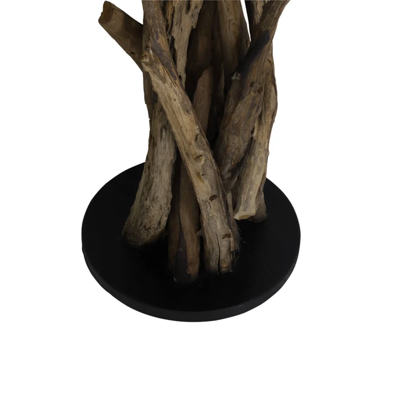 Stehlampe Naturholz mit Lampenschirm, Stehleuchte mit Lampenschirm, Höhe ca. 220 cm