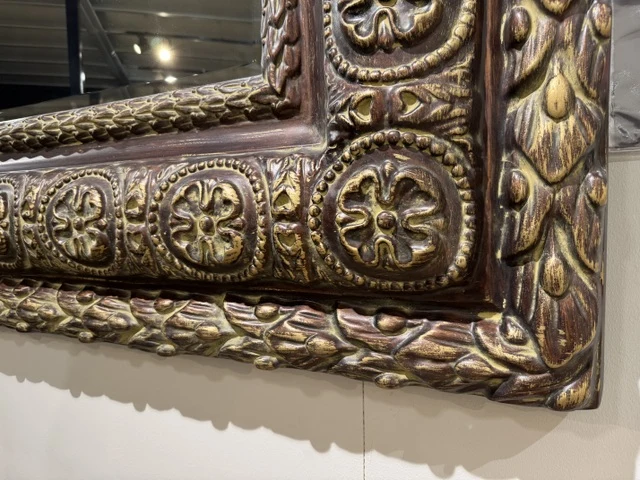 Wandspiegel braun-beige, Wandspiegel XL, Maße 241x160 cm