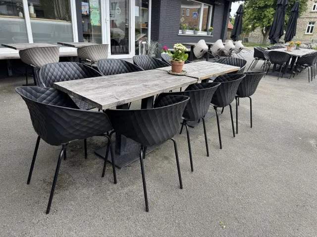 Gartenstuhl grün, Gartenstuhl stapelbar mit Armlehne grün