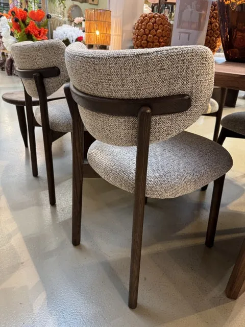 Stuhl braun gepolstert, Stuhl Klassik Holz-braun