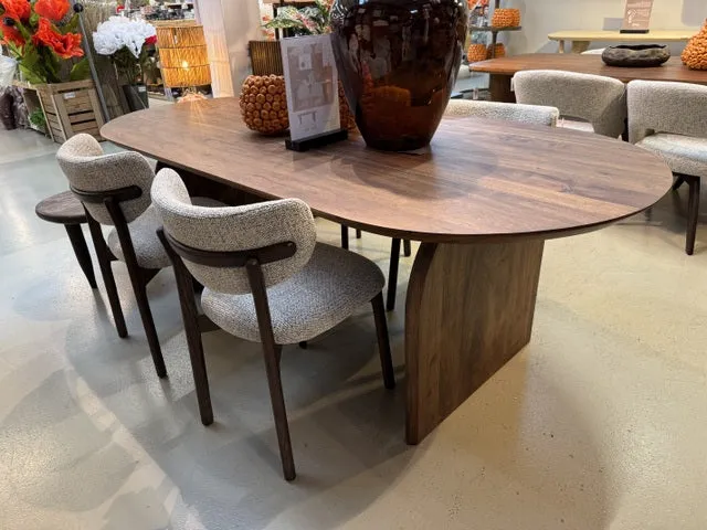 Esstisch braun Holz Akazie, Tisch braun Holz, Länge 220 cm