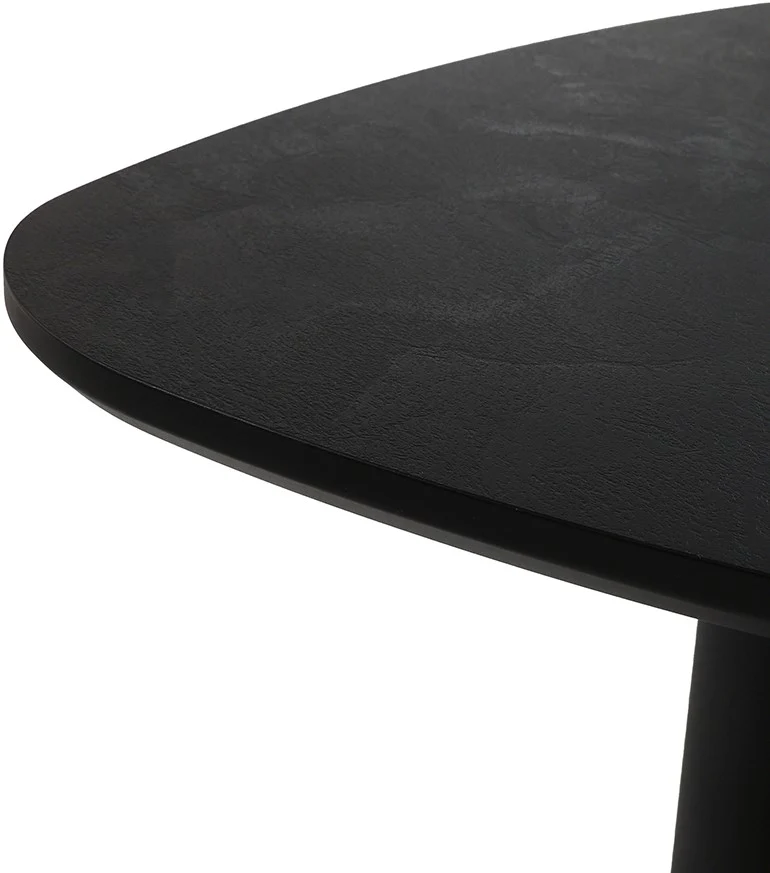 Beistelltisch Dreieck, Beistelltisch schwarz, Höhe 70 cm