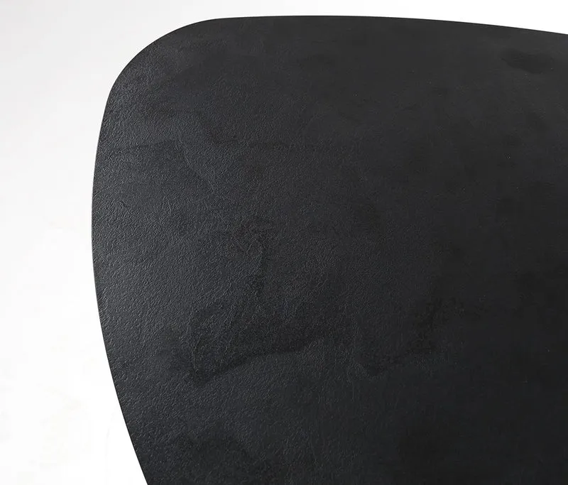 Beistelltisch Dreieck, Beistelltisch schwarz, Höhe 70 cm