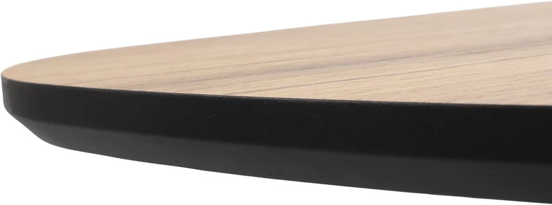 Beistelltisch Dreieck, Beistelltisch schwarz-braun, Höhe 70 cm