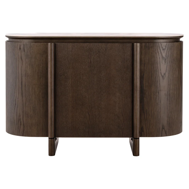 Sideboard braun Keramikplatte, Anrichte braun Keramik, Breite 120 cm