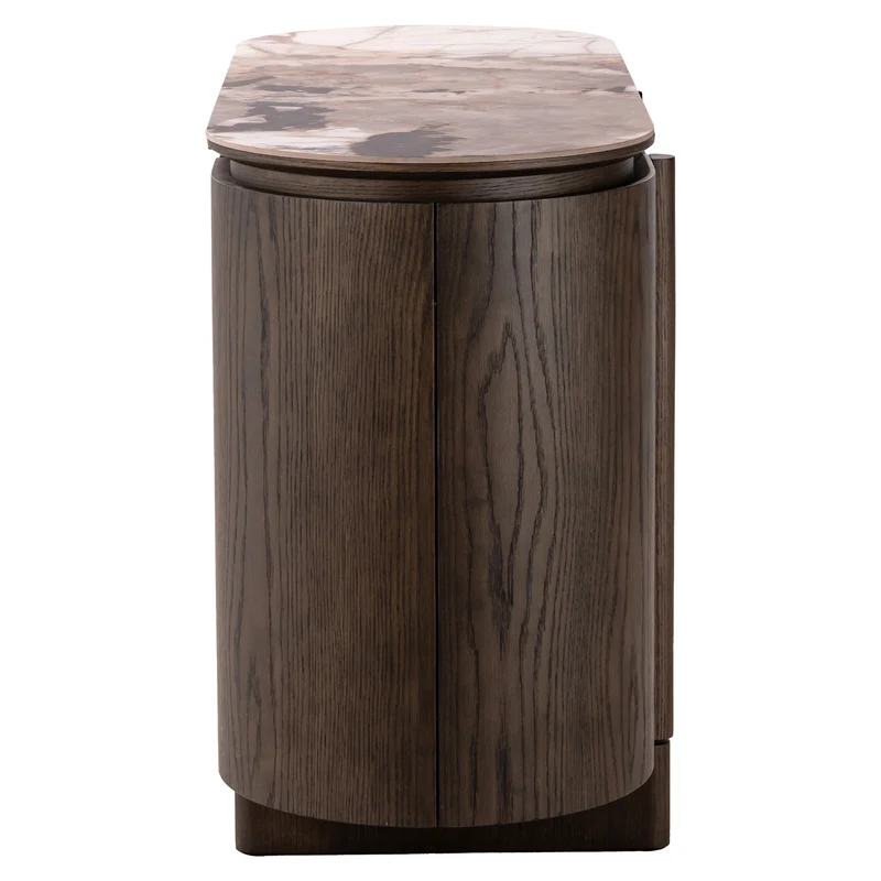 Sideboard braun Keramikplatte, Anrichte braun Keramik, Breite 120 cm