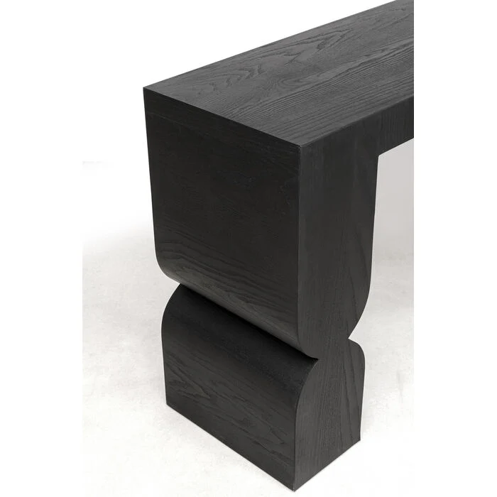 Konsole schwarz, Wandtisch schwarz, Breite 120 cm
