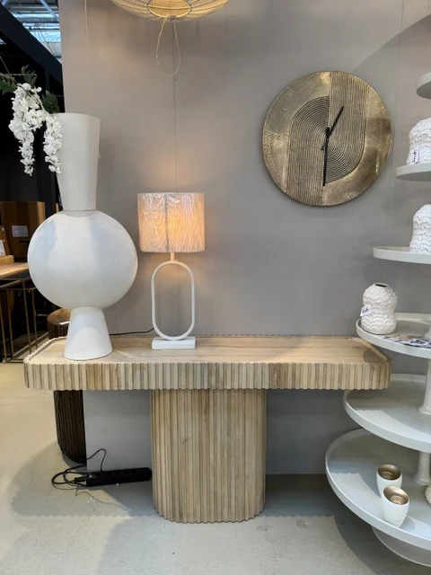 Konsole Naturholz, Wandtisch Naturholz, Breite 154 cm