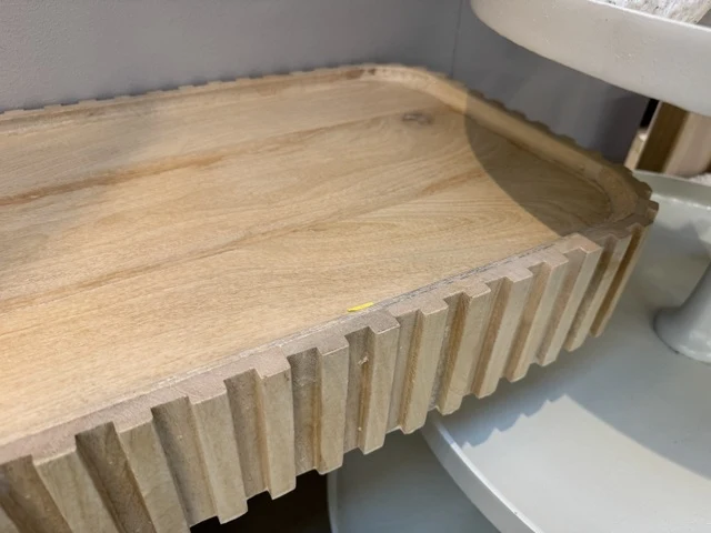 Konsole Naturholz, Wandtisch Naturholz, Breite 154 cm