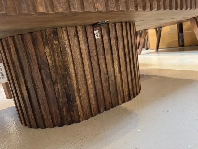 Couchtisch braun Holz, Wandtisch braun Holz, Breite 120 cm