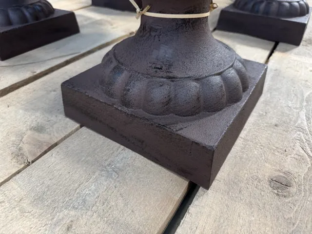 Pflanztopf Klassik L, Pflanztopf braun Metall, Blumentopf Metall, Durchmesser 32 cm