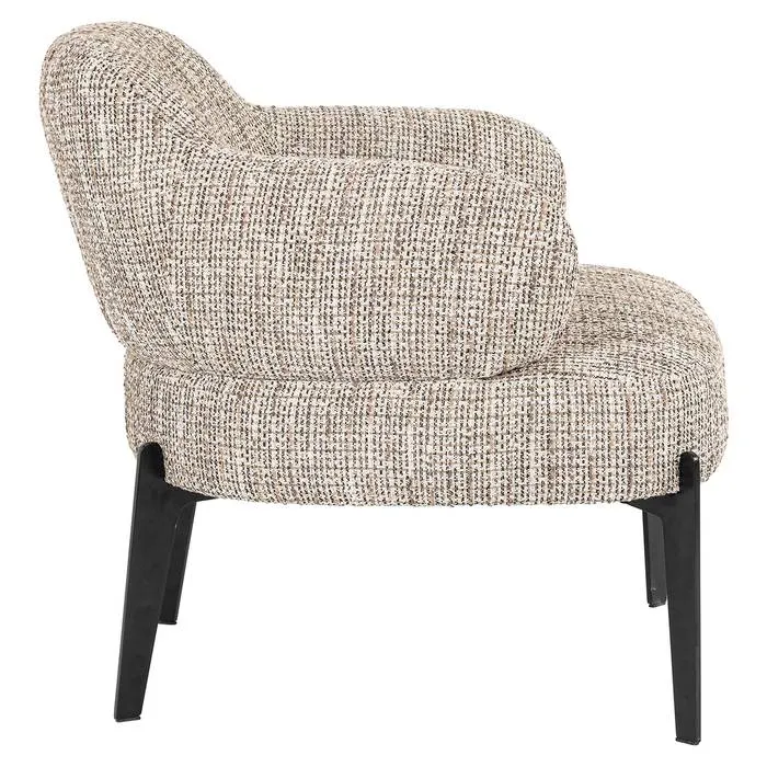 Sessel beige-taupe-schwarz