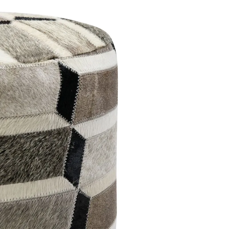 Hocker Kuhfell, Sitzhocker schwarz Kuhfell