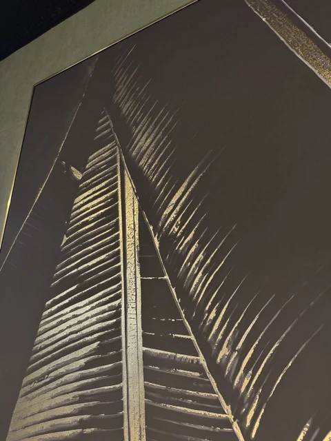 Wandbild schwarz-Gold, Bild schwarz-Gold, Breite 102 cm