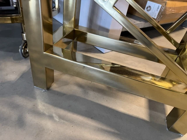 Weinregal Gold, Flaschenregal Metall Gold